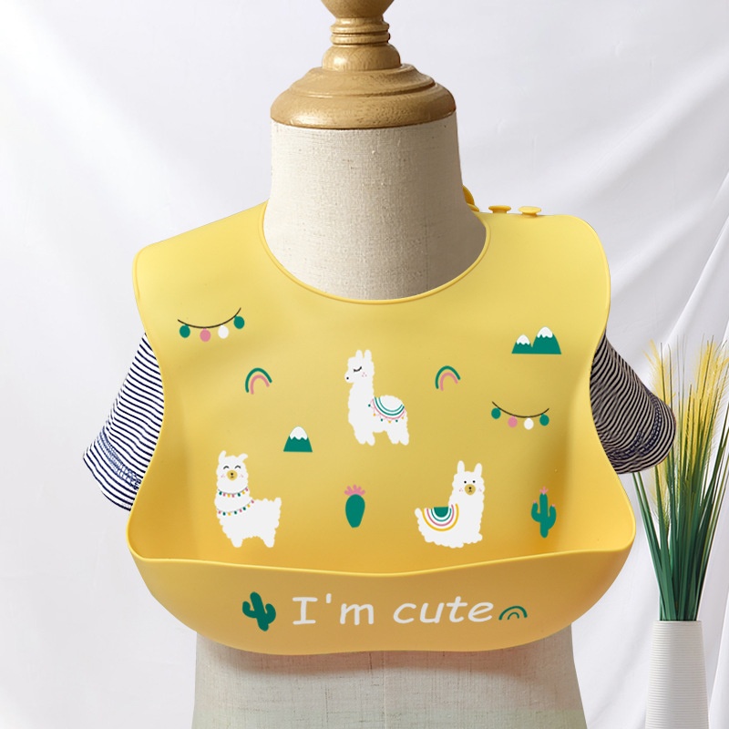 Baby Bib Waterproof Bib Children's Meal Silicone Super Soft Rice Bag Baby Saliva Bag Children's Anti-dirty Artifact