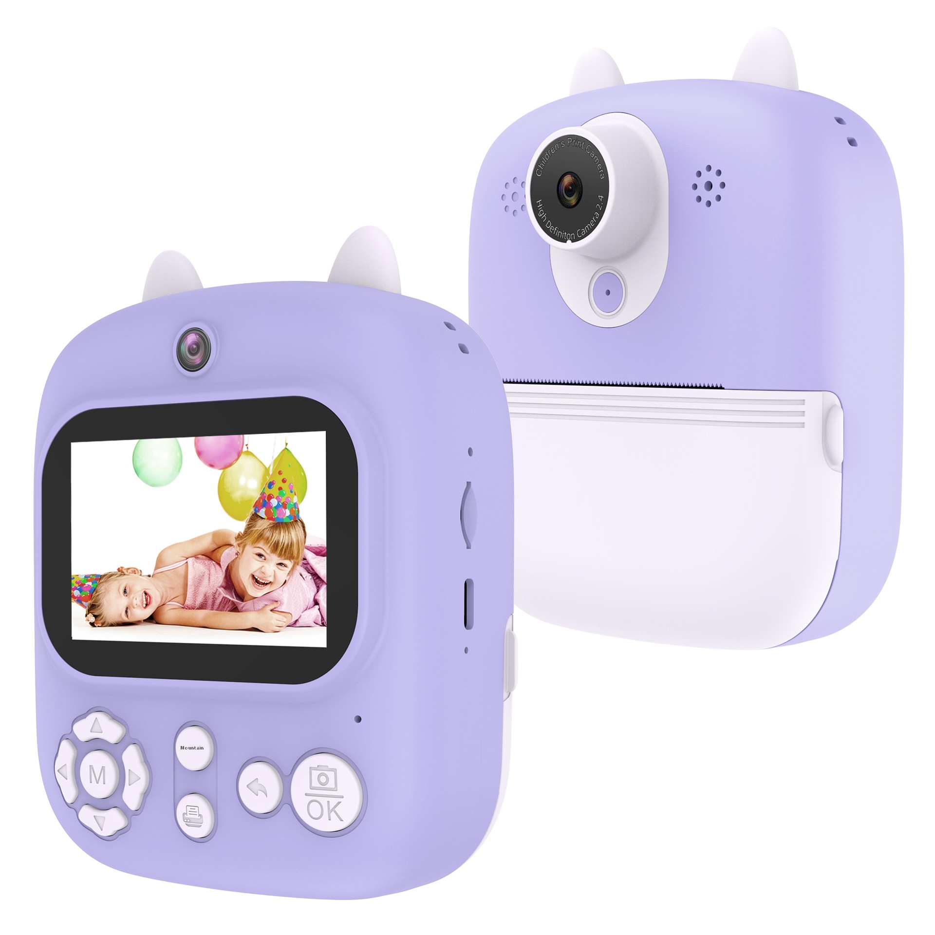 Product Direct For Children Aged0-12 Years Old Polaroid Ink-free Printing Black And Whitetant Printing Camera