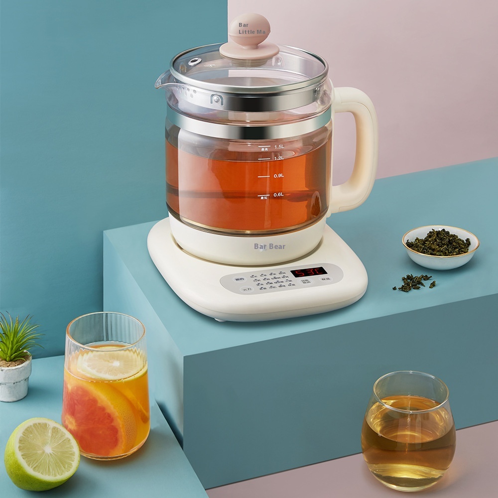 Bear/Bear YSH-C15 K1 Health Kettle1.5 LMini Glass Electric Water Heater Function Tea Brewing