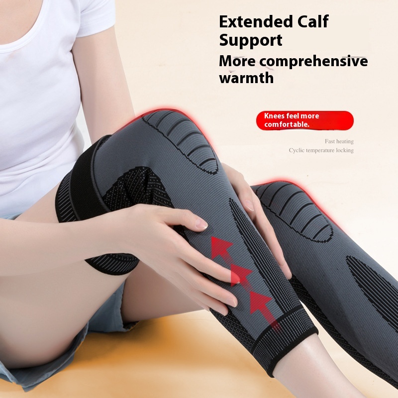 Non-Slip Mugwort Knee Pads With Straps To Heattech In Autumn And Winter And Cold-Proof For Men And Women And The Elderly, Extended Knee Pads And Knee Joint Protection