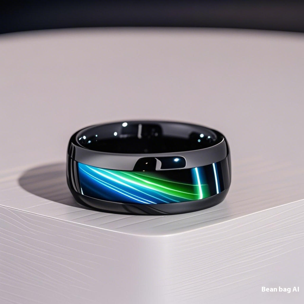 Men's 8mm Black Titanium Steel Ring With Blue Tiger Eye-Fashion Modern Design