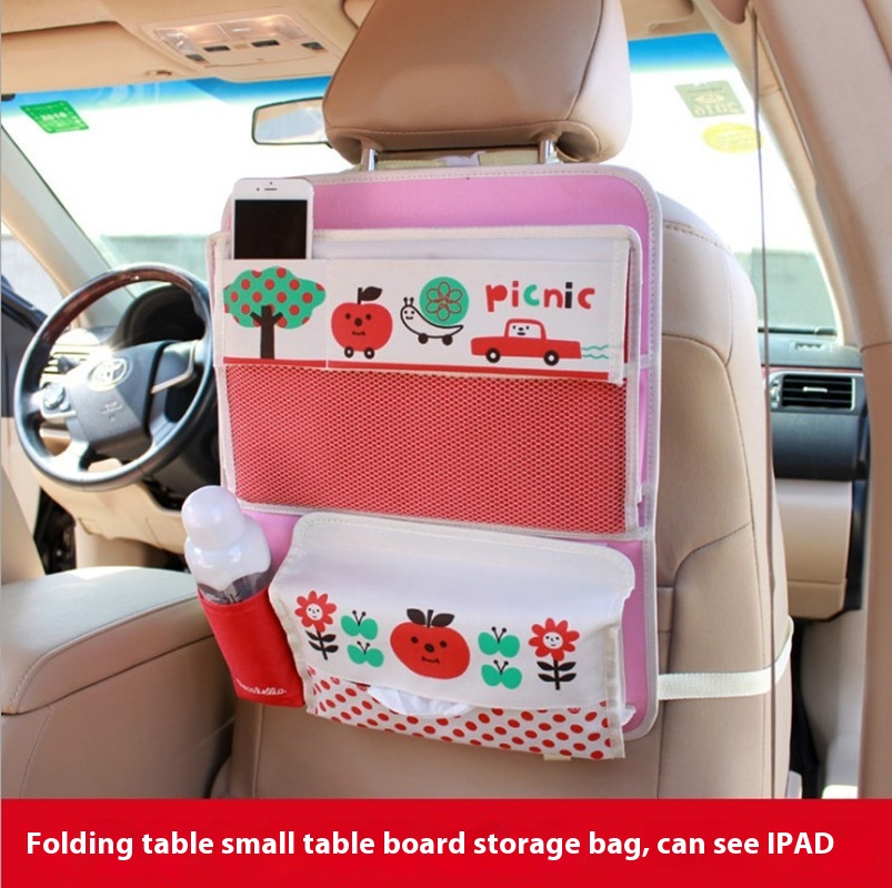 Cartoon Car Storage Bag Seat Hanging Bag Dining Table Dining Table Large Capacity Chair Back Storage Bag Storage Storage Table Folding