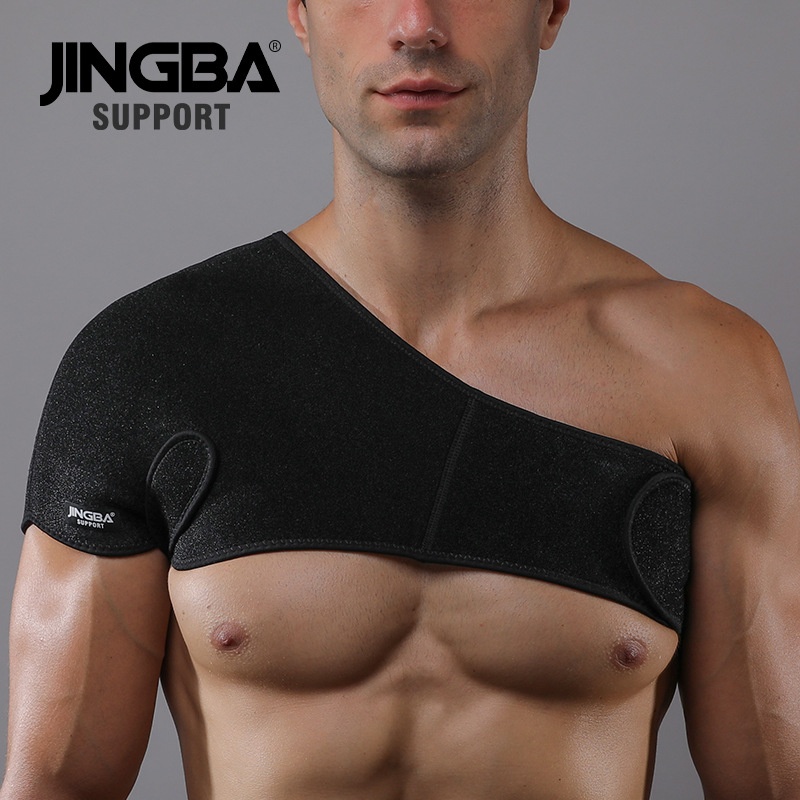 JINGBAWidened Shoulder Pads Adjustable Sports Fitness Warm Outdoor Cycling Weightlifting Sports Protective Gear