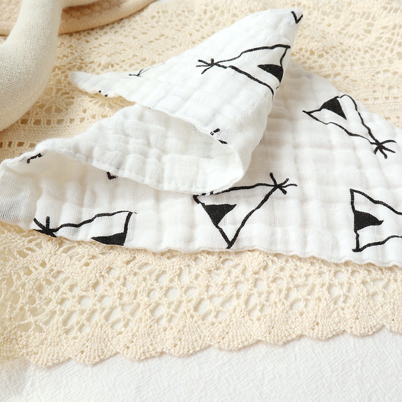 Direct Of Maternal And Infant Products Gauze Bib Bib Forborn Baby Triangular Bandage Baby Bib Children's Rice Pocket