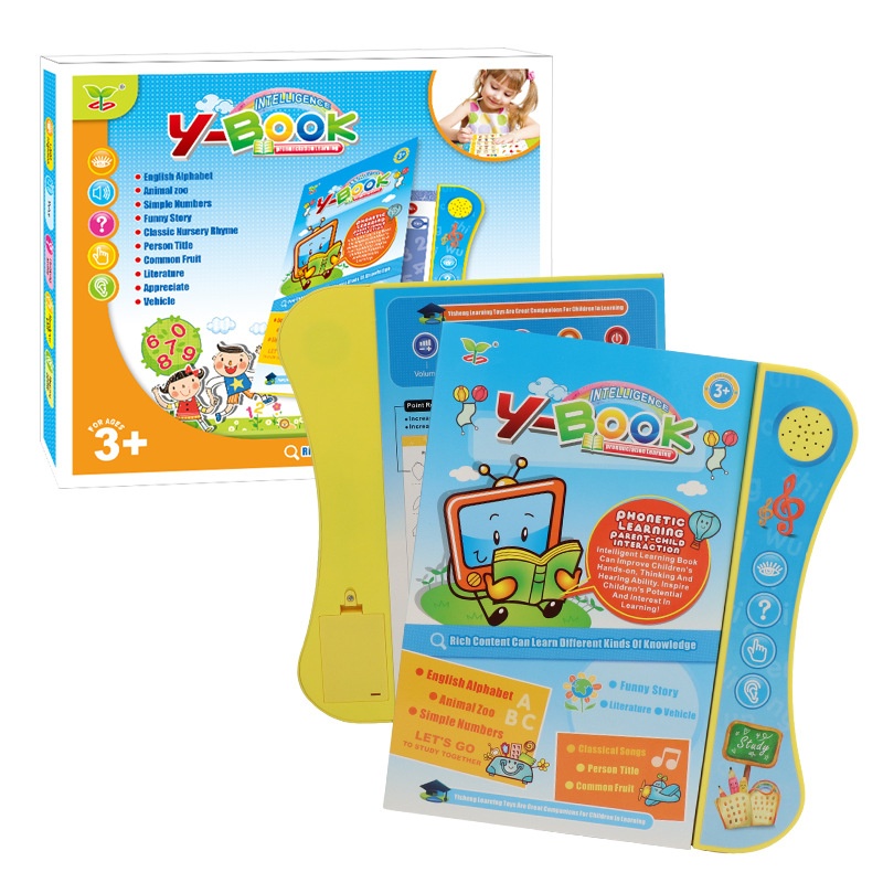 Young Children's Early Education Intelligent Voice Reading Learning Book Audio Enlightenment English Electronic Story Machine Penless Toy