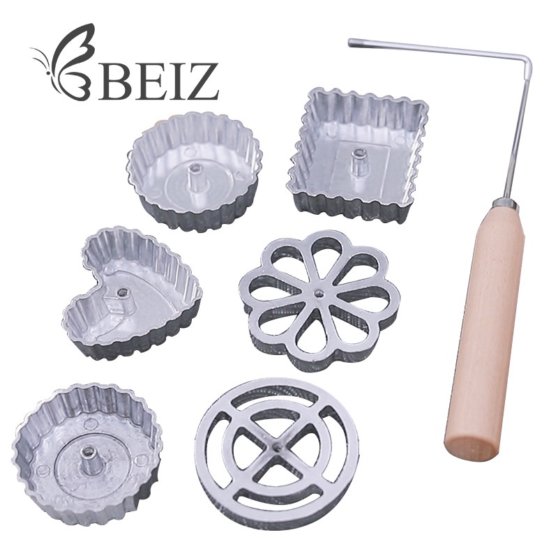 Baking Tools Aluminum Alloy Non-stick Spoon Oil Dumpling Radish Shrimp Cake Spoon Frying Mold Kitchen Gadgets