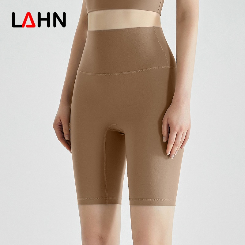 Strictly Selected Size-free Cloud-feeling Yoga Pants Shorts Nude-feeling High-elasticity Outer Wear Tummy-lifting Buttocks-lifting Slimming Yoga Mid-length Pants