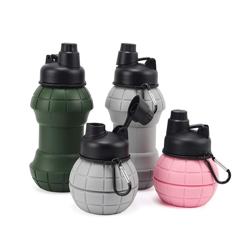 Simulated Grenade Folding Cup,Heat-resistant Creative Cup With550ml Large Capacity,Extendable Outdoor Sports Convenient Water Cup