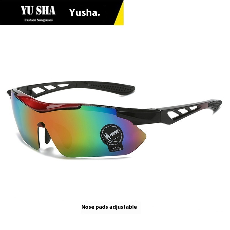 Yusha Cycling Night Vision Sunglasses Men And Women Windproof Sports Glasses8337 European And American Outdoor Sunglasses