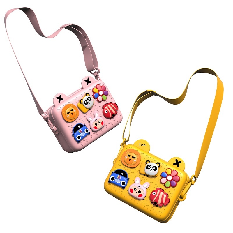 Cartoon Children's Camera Bag,Single Shoulder Crossbody Bag For Toddlers,Cartoon Crossbody Bag For Kindergarten
