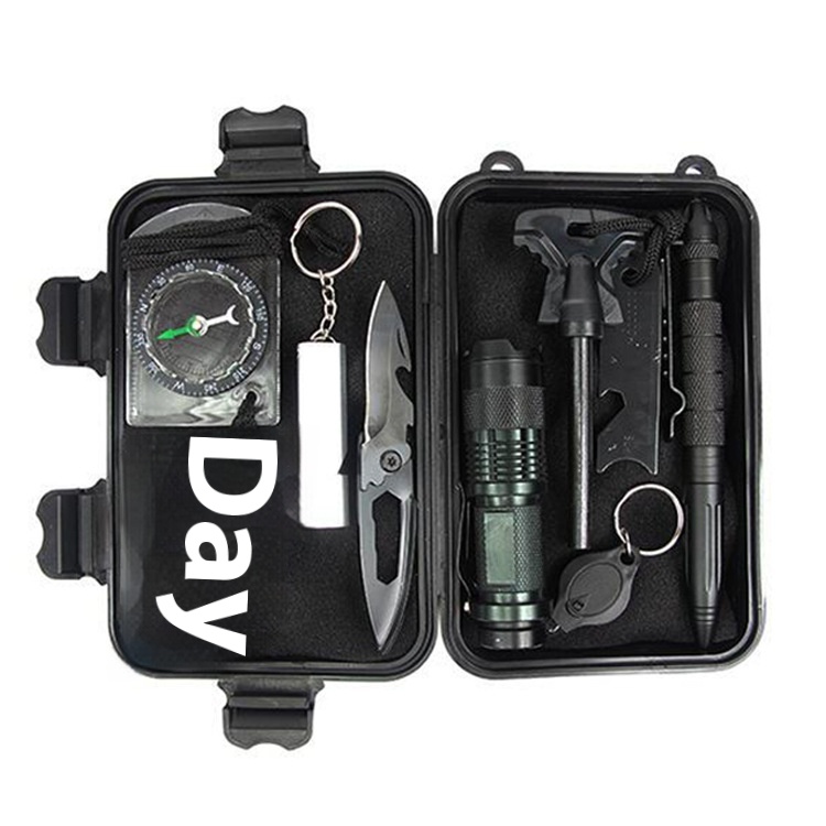 Travel Outdoor SOSEquipment Survival Kit Tool Set Multifunctional Wilderness Survival First Aid Kit Emergency Supplies