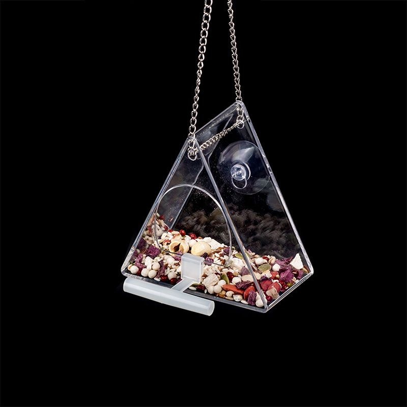 Hummingbird Feeder Acrylic Outdoor Feeder Window Hanging Tree Donation Community Black Phoenix Daily Good Deeds Sparrow Splash