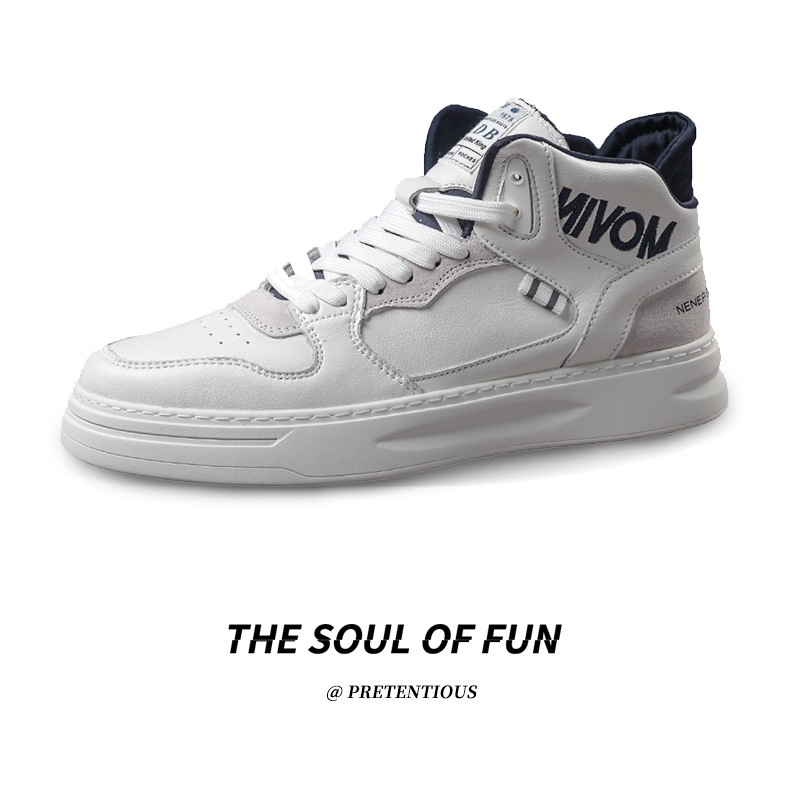 Autumn High-top Sneakers For Men Thick-soled Sports Casual Shoes All-match Popular Korean Fashion Shoes Air Force One
