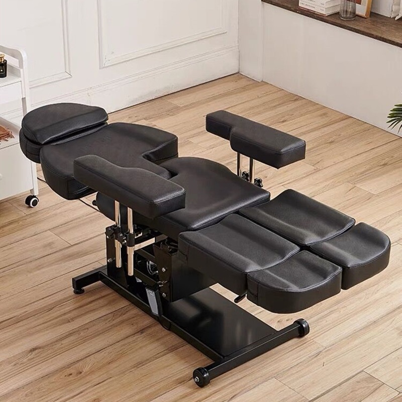Beauty Salon Multifunctional Adjustable Split-foot Tattoo Chair With Electric Lift And Rotatable Beauty And Body Bed