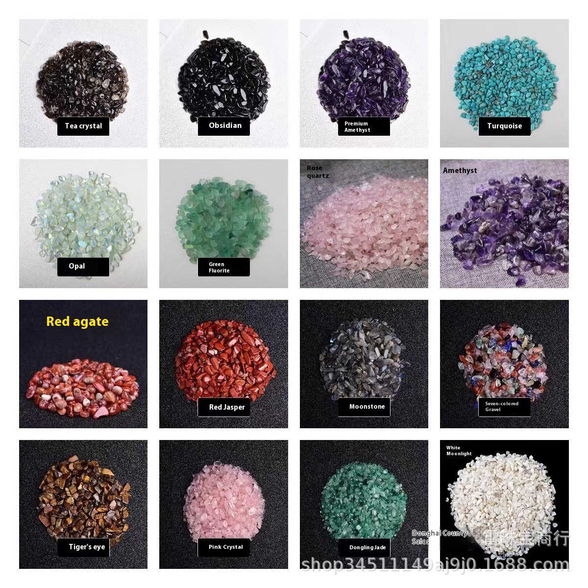 S Sell Small Particle Gravel Crystal Crafts Fish Tank Decoration Landscape Degaussing Stone