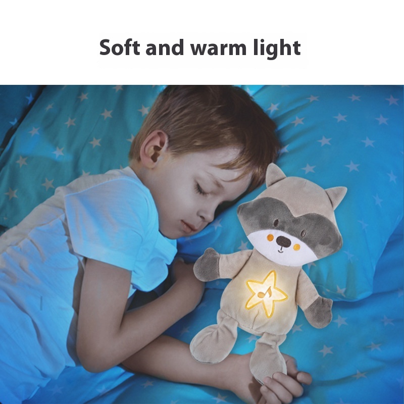 Infant0-1 Soothing Doll Baby Sleeping Toy Doll Sleep Soothing Music Plush Doll Play