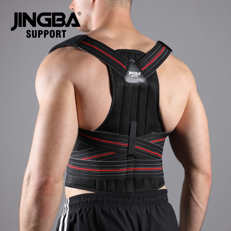 JINGBACorrection Belt Anti-hunchback Back Support Compression Belt Fixed Adult Corrector