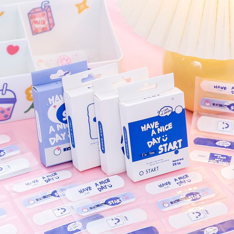 Yuanqi Days Cartoon Animal Band-Aid Student Cute QVersion Decorative Sticker PEBeauty Sticker OKBand-Aid20 Pieces Box
