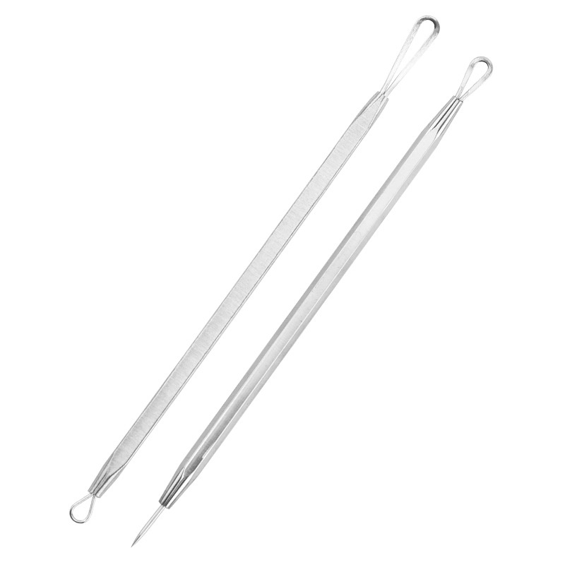Stainless Steel Acne Needle Double Head Acne Picking Ring To Remove Blackheads Acne Acne Needle Beauty Tool