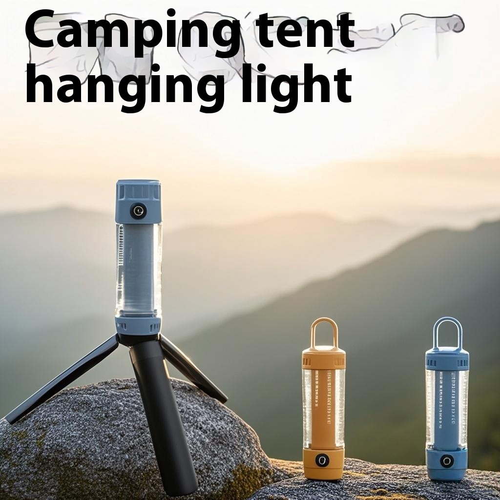Camping Atmosphere Light LED Camping Rechargeable Outdoor Portable Camping Tent Highlight Candle Light Multi-function Flashlight
