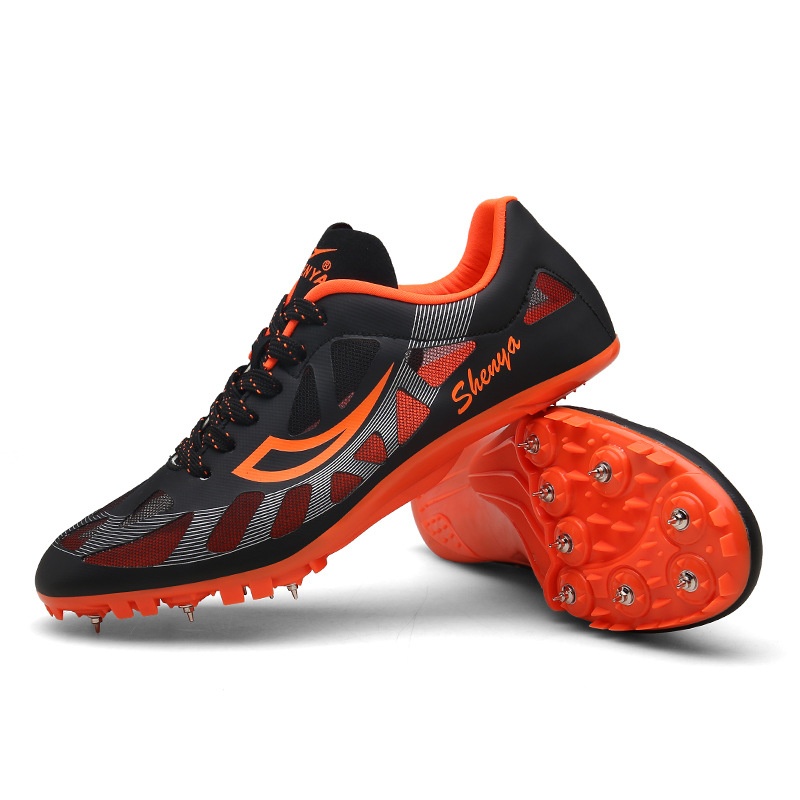 Spikes For Women Track And Field Sports Shoes Sprint Men Professional Competition Long Jump Elite Students High School Entrance Examination Training Running Spikes Shoes