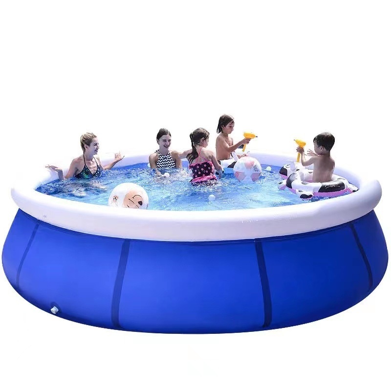 ✅Inflatable Mesh Swimming Pool Round Swimming Pool Adult Bath Pool Children's Swimming Pool Large Household Swimming