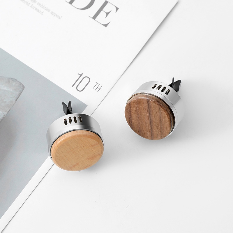 Simple Wooden Car Air Outlet Aromatherapy Ornaments Long-lasting Light Fragrance Car Fragrance Decoration Car Solid Perfume