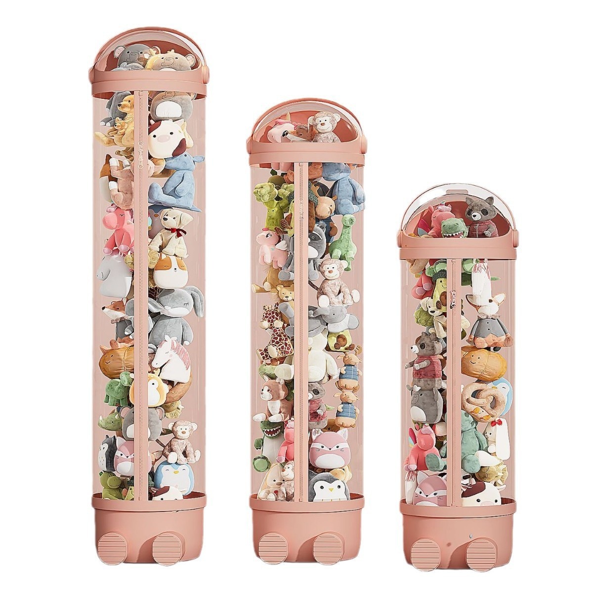 Spaceman Doll Bucket Zipper Household Plush Toy Storage Doll Doll Dustproof Storage Bucket