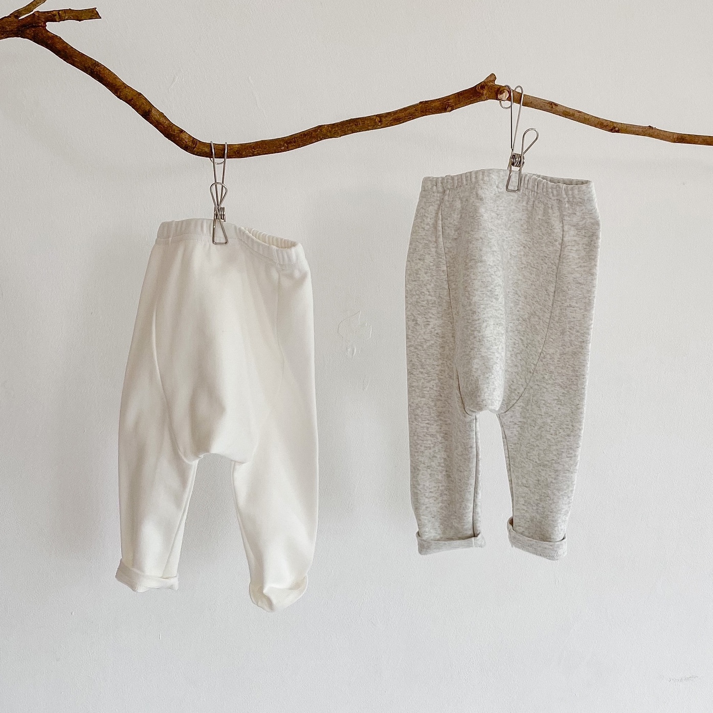 Autumn Style Baby Girl Big Pp Pure Cotton Simple High Waist Trousers Leggings Versatile Pants