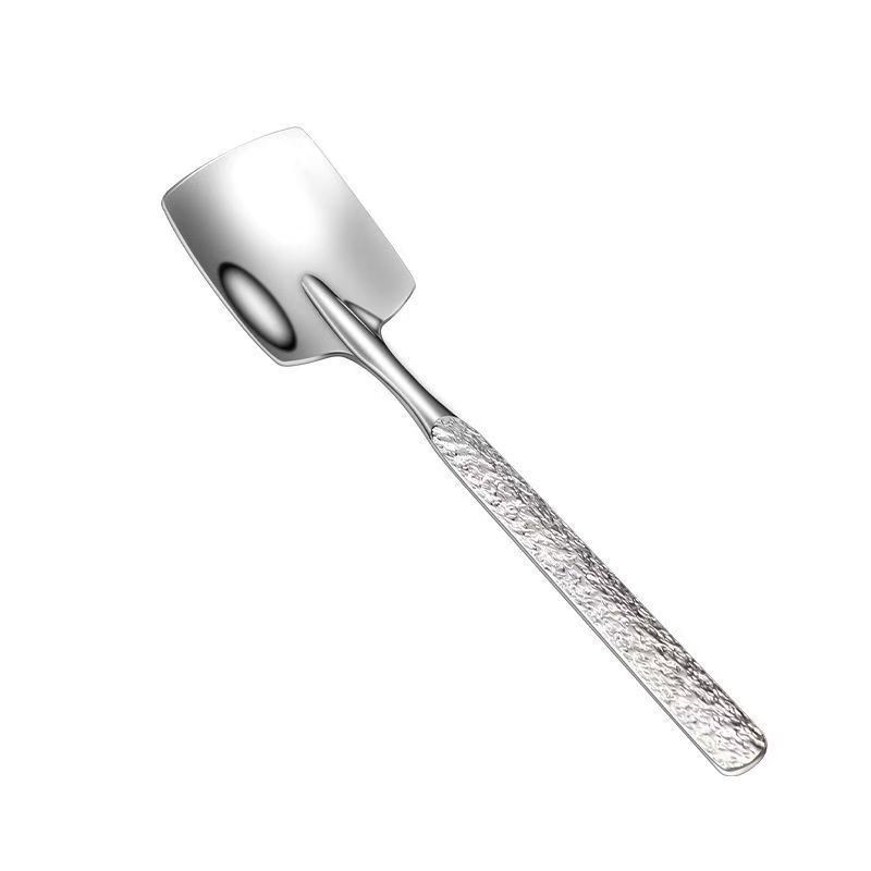 Light Luxury Exquisite Stainless Steel Creative Watermelon Spade Spoon Eating Soup Rice Spoon Dessert Yogurt Spoon Household Spoon