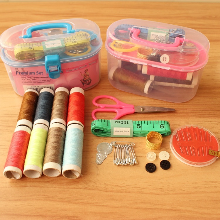 Household Sewing Box Fabric Sewing Needle Set Sewing Bag Multifunctional Portable Storage Treasure Box