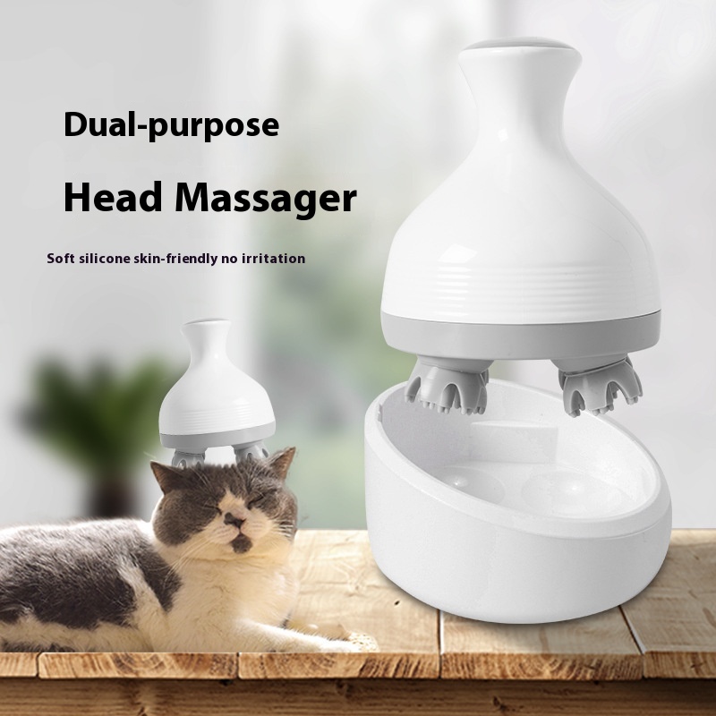 Pet Head Massager Cat Scalp Multifunctional Kneading Massage Electric Octopus Head Massagetrument