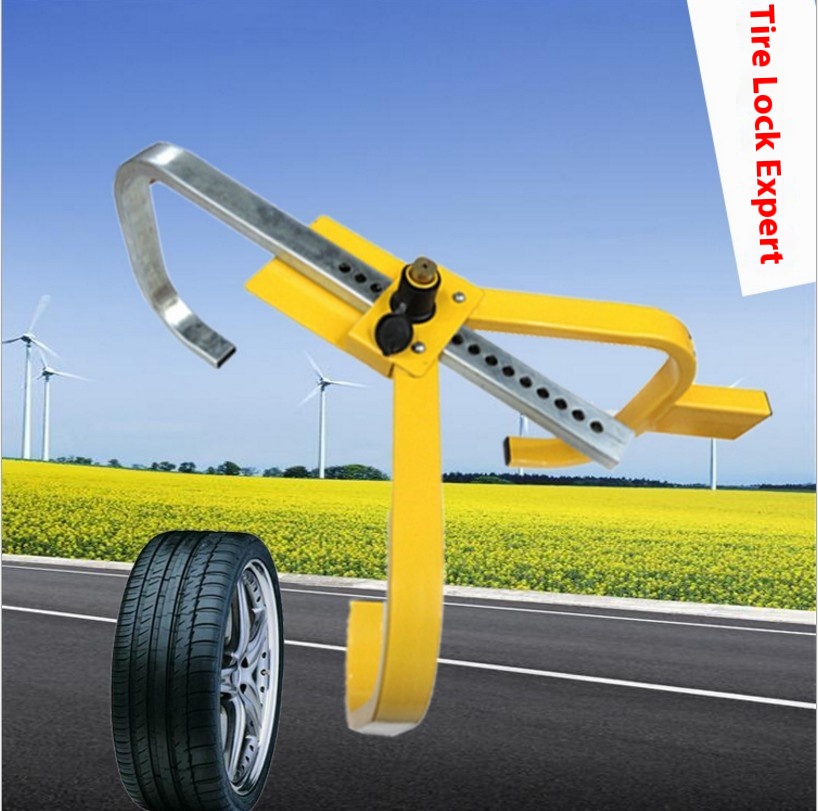 Car Tire Lock,Easy To Operate Small Three-prong Wheel Lock,Tire Lock,Car3.4/kg Anti-theft Lock