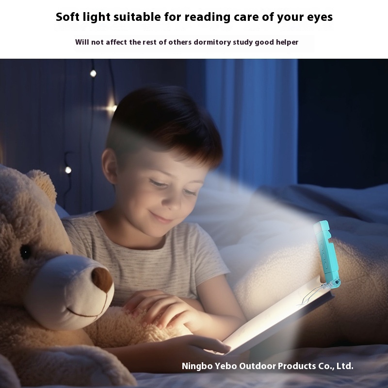Reading Book Clip Lamp USB Charging Portable Book Tag Lamp Eye Protection Mini LED Clip Lamp Music Score Lamp