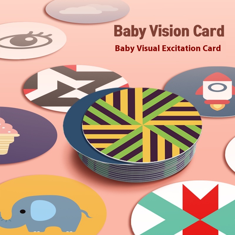 Early Childhood Education Educationalborn Baby Black And White Card Baby Enlightenment Visual Stimulation Flash Card Color Cognitive Card Toy