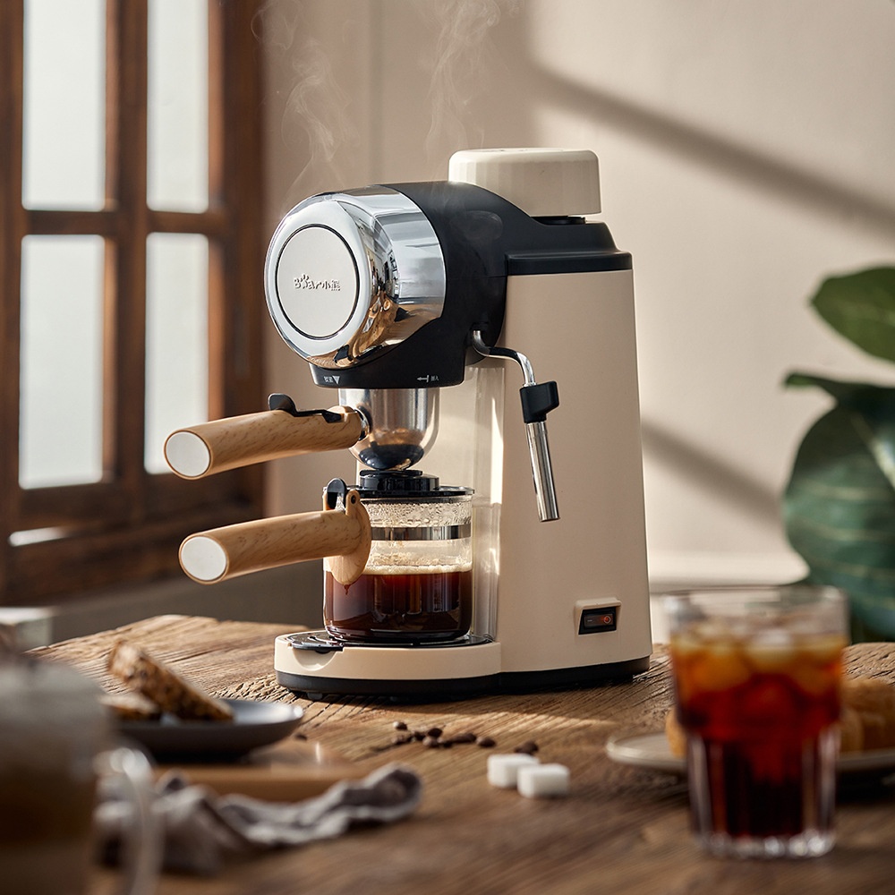 Bear Coffee Machine KFJ-A02 R2 Household Italian Semi-automatic5 Bar Pump Pressure Steam High Pressure Extraction Milk Foaming