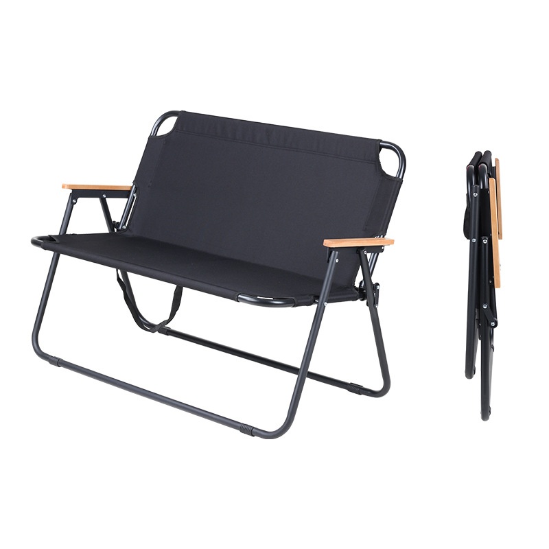 Leisure Backrest Picnic Lounge Chair Camping Folding Chair Convenient Beach Chair Outdoor Double Chair