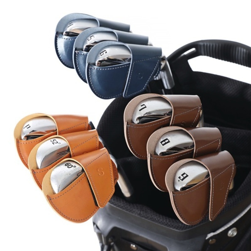 Golf Club Cover PULeather Club Head Cover Iron Club Cover Club Head Protective Cover Golf Supplies Ball Cover