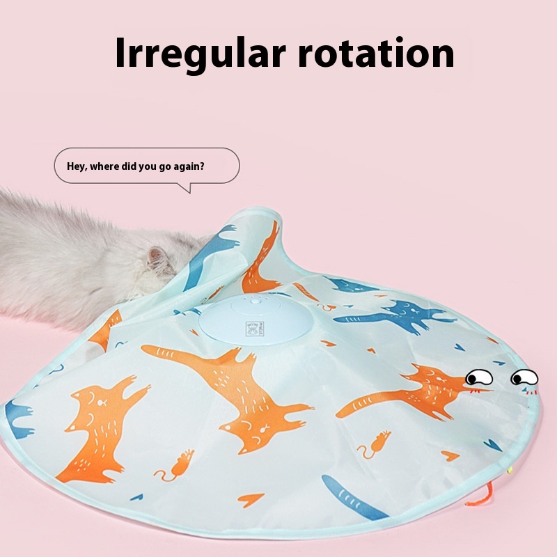 M-pets Cat Toys Cat Teaser Self-hi Turntable Automatic Rotating Electric Toy Cat Teaser