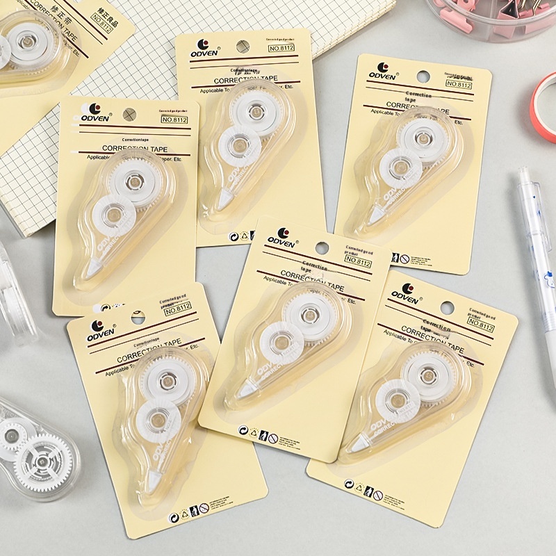 Simple MUJIStyle Transparent Correction Tape Cute Portable Correction Tape Student Office Correction Tape Stationery