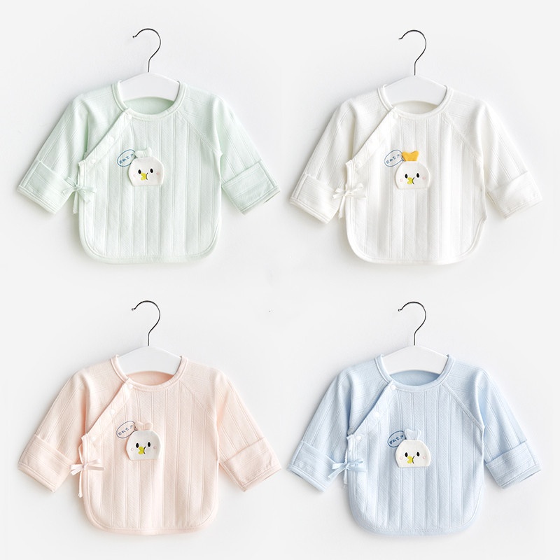 Born Baby Clothes Spring Autumn Summer Half Back Clothesborn0 Thin3 Months Pure Cotton Monk AType Baby Tops