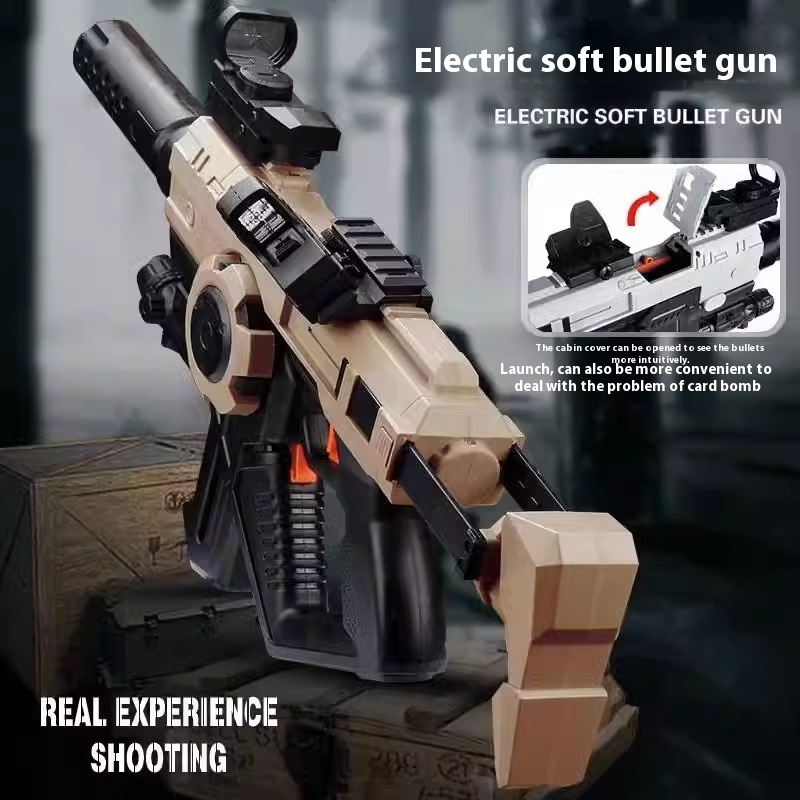 Space R2 High-speed Electric Soft Bullet Gun Large Capacity Magazine Boy Outdoor Chicken Toy Gun