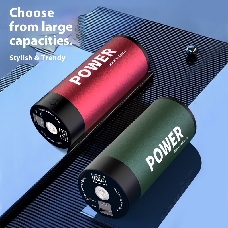 Tesla4680/4695 Billion Weft Series Mobile Power With LEDFlashlight30000 MAFast Charging Treasure