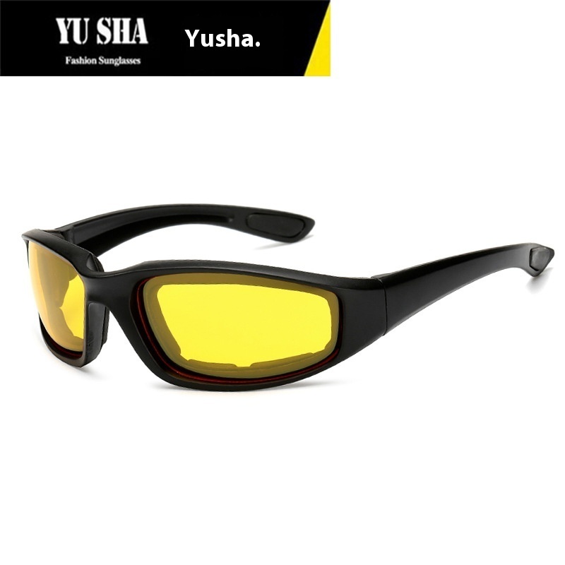 Yusha Men's And Women's Outdoor Cycling Eye Protection Skiing Onion Glasses CSTactical Sunglasses Sports Sponge Sunglasses
