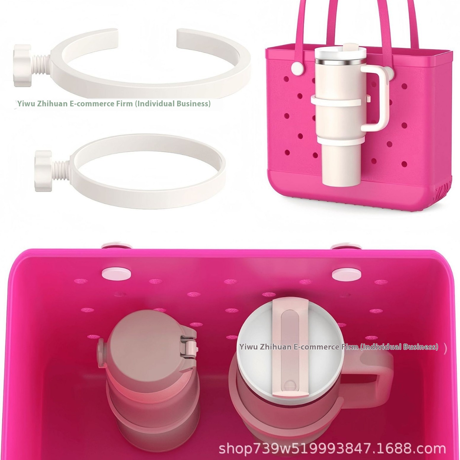 Hanging Cup Bogg Accessories Suitable For Stanley Beach Hole Bag Portable Storage Cola Beverage Cup Holder