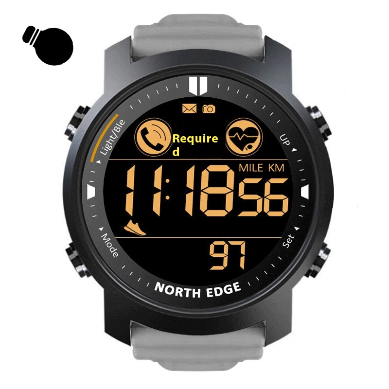 Men's Outdoor Sports Smart Waterproof Watch With Ultra-long Standby Bluetooth Heart Rate Multi-function Camera Smart Swimming Watch