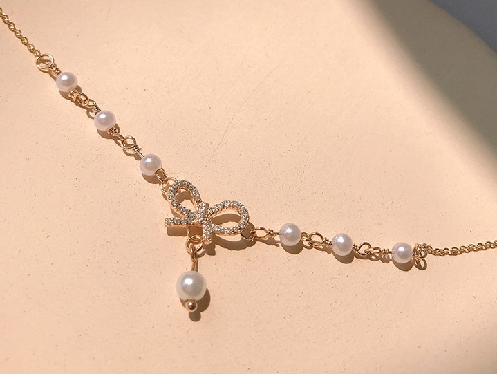 Bowknot Pearl Bracelet,Korean-style Bracelet