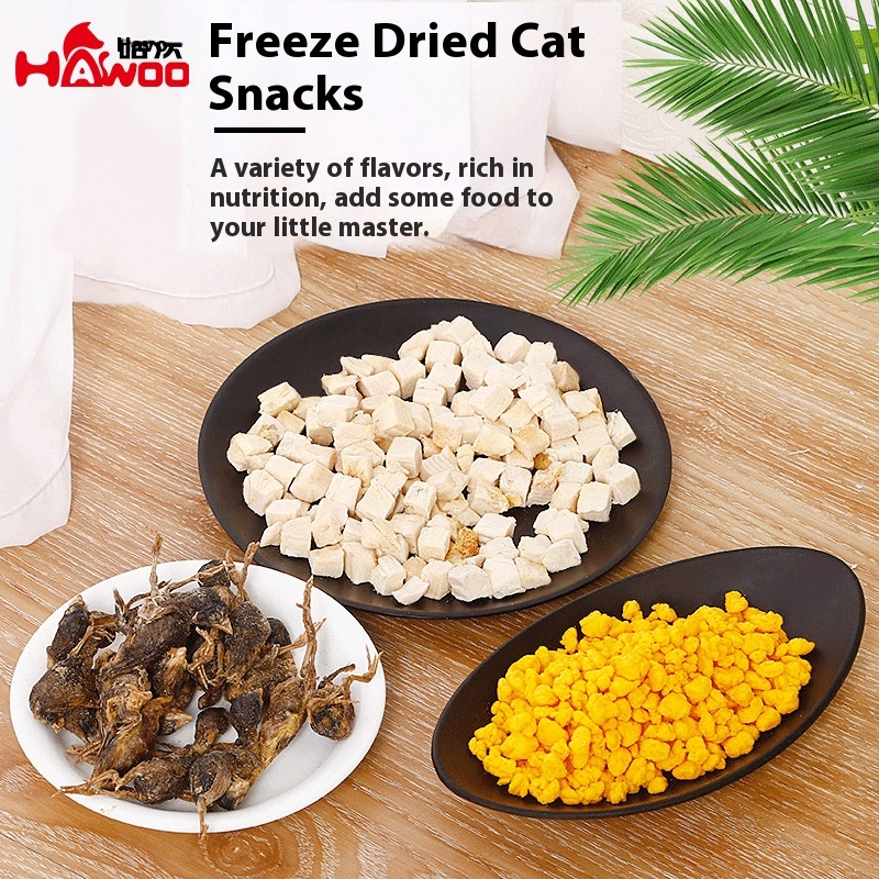 SPipitao Freeze-dried Chicken Granules Egg Yolk Granules Quail Cat Snacks Pet Freeze-dried Cat Snacks Cat Weight Gain