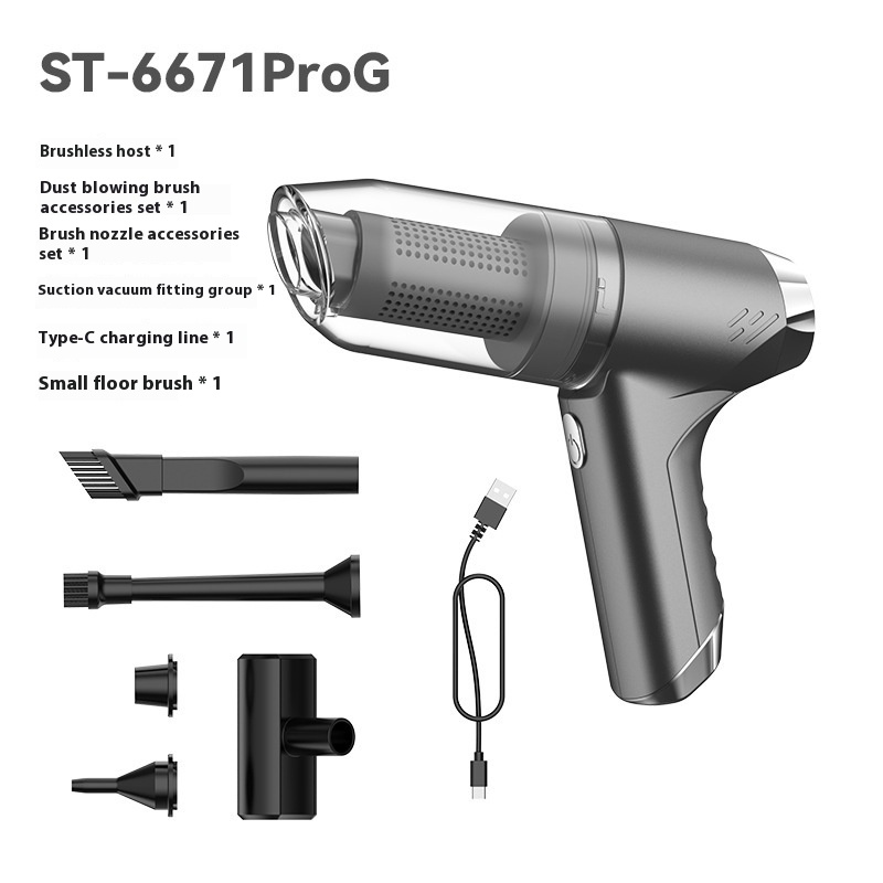 Suitu Wireless Car Vacuum Cleaner Small Handheld Blowing And Suction Dual-purpose Motorcycle With Super Strong Suction Power In The Car