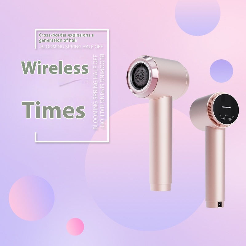 Household Baby Pet Hair Dryer Travel Portable Negative Ion Hair Dryer Wireless Charging Hair Dryer